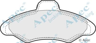 APEC BRAKING pad685 -  Комплект тормозных колодок, дисковый тормоз